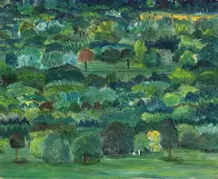 Joachim Ringelnatz, Parklandschaft, 1926, Oil on canvas
