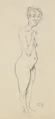 Elly by Otto Dix, 1920, Pencil drawing, sold Dec 2007