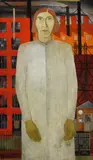 Karl Otto Hy, Fabrikarbeiterin, 1931, Oil