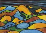 Heinrich Schlief, Landschaft, 1920, Oil