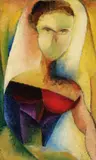 Curt Ehrhardt, Bildnis einer Frau, 1924, Oil