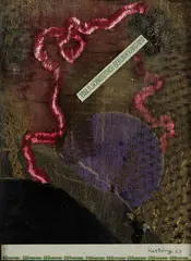Textilcollage by Edmund Kesting, 1923, Collage, sold Dec 2007