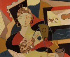 Helena Riedel, Stillleben, 1925, Oil