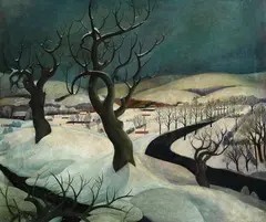 Willy Reindl, Winterlandschaft, 1932, Oil on canvas