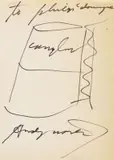 Andy Warhol, Untitled (Campbell's Tomato Soup), 1975, Felt-tip pen drawing