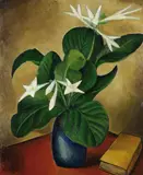 Karl Rössing, Stillleben mit Lilien, 1918, Oil on canvas