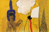 Horst Antes, Kopffüßler mit Wolke, 1963, Mixed media