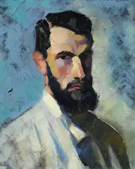 Theodor Werner, Selbstbildnis, 1910, Oil on canvas