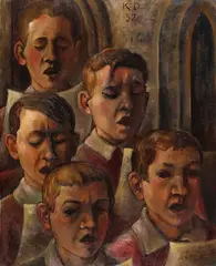 Karl Deppert, Chorknaben, 1932, Oil on canvas