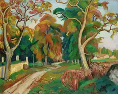 Henri Doucet, Chemin aux arbres, 1905, Oil on canvas