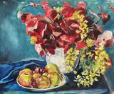 Albert Haueisen, Herbstliches Stillleben, 1920, Watercolour