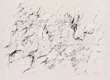 Gerhard Hoehme, ohne Titel, 1958, India ink drawing
