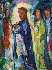 Walter Helbig, Schreitender Christus, 1919, Oil on canvas