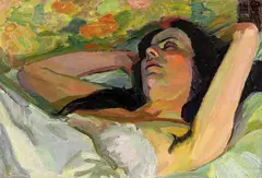 Fritz Feigler, Große Schlafende, 1910, Oil on canvas