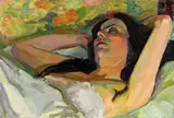 Fritz Feigler, Große Schlafende, 1910, Oil on canvas