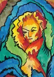 Frauenporträt by Heinrich Schlief, 1920, Gouache, sold Dec 2007