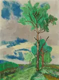 Hans Freese, Landschaft, 1937, Oil