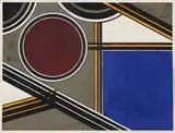 Erich Röhle, Geometrische Komposition, 1925, Gouache