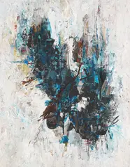 Gerhard Hoehme, Pr. blaues Duett, 1956, Oil on canvas