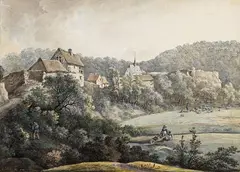 Johann Georg von Dillis, Ansicht von Wolfsegg, 1788, Watercolour