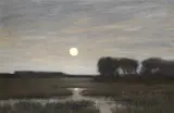 Hans am Ende, Landschaft im Mondschein