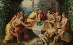 Hendrik van Balen, Umkreis - Der Liebesgarten, 1600, Oil on panel
