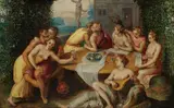 Hendrik van Balen, Umkreis - Der Liebesgarten, 1600, Oil on panel