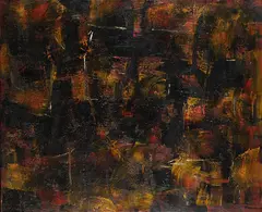 Ohne Titel by Peter Brüning, 1956, Oil on canvas, sold Oct 2007