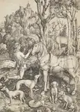 Albrecht Durer, Der heilige Eustachius (St. Hubertus)
