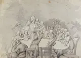 Christian Ludwig Bokelmann, Großes Album mit 58 Zeichnungen, 1868, Drawing