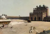 Erich Kips, Indien. Fatehpur-Sikri, Grab des Scheichs Salim Chishti, Oil