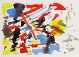Ohne Titel (Farbspiele) by Ernst Wilhelm Nay, 1952, Watercolour, sold Oct 2007