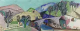 Heinrich Steiner, Die Brücke, 1970, Oil on fibreboard
