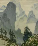 Max Clarenbach, Schnee und Nebel