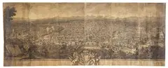 Giuseppe Vasi, Prospetto dell'alma città di Roma visito dal monte Janiculo, 1765, Etching