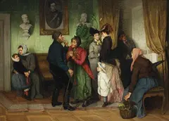 Karl Otto Braun, Beim Zahnarzt, 1880, Oil on canvas
