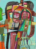 Hp (Hans Peter) Zimmer, Manager, 1965, Acrylic