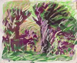 HAP Grieshaber, Es wird Frühling, 1959, Gouache