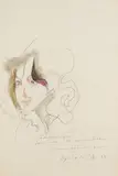 Liebeserklärung by Horst Janssen, 1983, Pencil drawing, sold Oct 2007