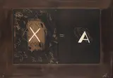 Antoni Tàpies, X-A, 1975, Etching in colours