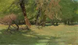 Wilhelm Kuhnert, Urwald von Bialowies, 1916, Oil on canvas