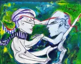 Siegfried Anzinger, Der Schwof, 1982, Acrylic