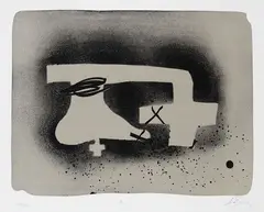 Erinnerungen by Antoni Tàpies, 1988, Lithograph in colours, sold Oct 2007