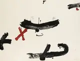 Antoni Tàpies, Espai amb signes, 1976, Etching in colours