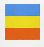 Blue/yellow/red (Untitled) by Ellsworth Kelly, 1970, Silkscreen in colours, sold Oct 2007