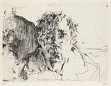 Melis, melis by Horst Janssen, 1974, Etching, sold Oct 2007