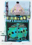 Friedensreich Hundertwasser, 10002 nights Homo Humus come va how do you do, 1984, Photo-lithograph