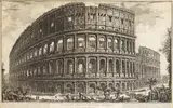 Veduta dell'Anfiteatro Flavio, detto il Colosseo by Giovanni Battista Piranesi, 1757, Etching, sold Oct 2007