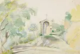 August Lucas, Zugeschrieben - Marienkapelle bei Tivoli, 1835, Watercolour
