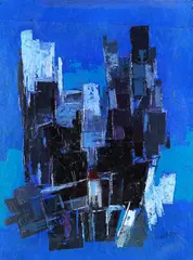 Composition by Francis Bott, 1960, Mixed media, sold Oct 2007